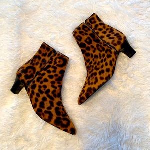 Leopard Print Ankle Boots